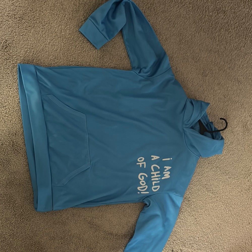 Inspirational Blue Hoodie